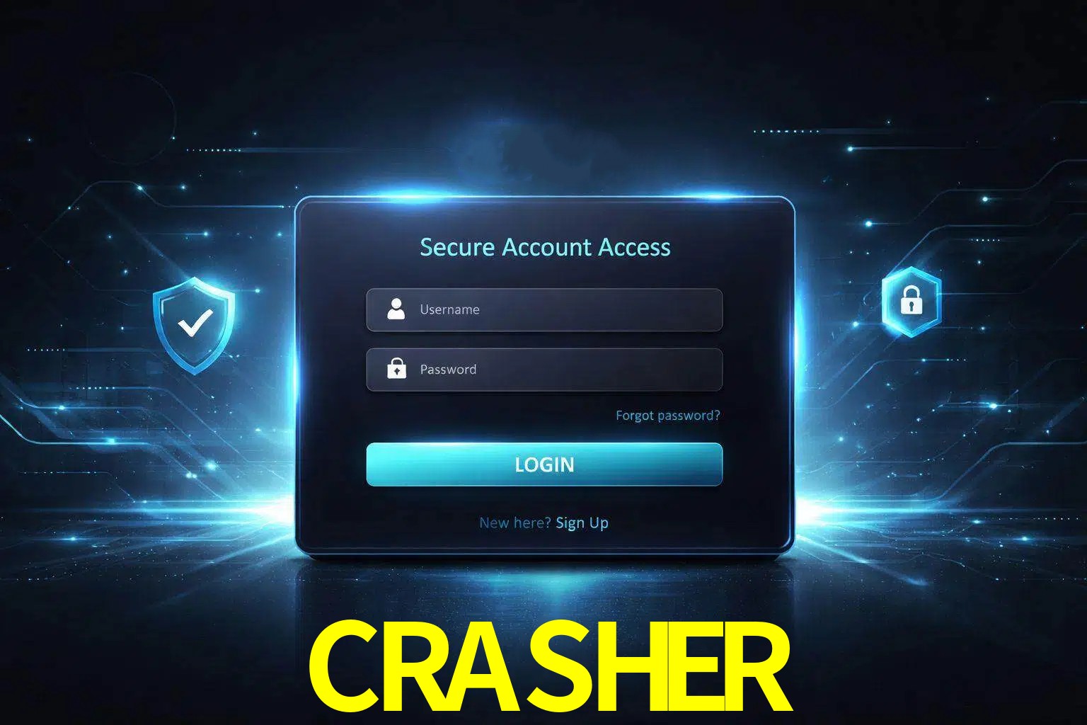 Pantalla de inicio de sesión de cuenta CRASHER para usuarios en México